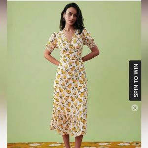 Rihoas Wrap Midi Dress